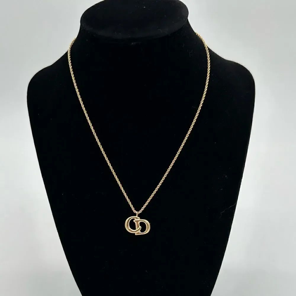 AUTHENTIC DIOR GOLD PLATED VINTAGE Necklace
